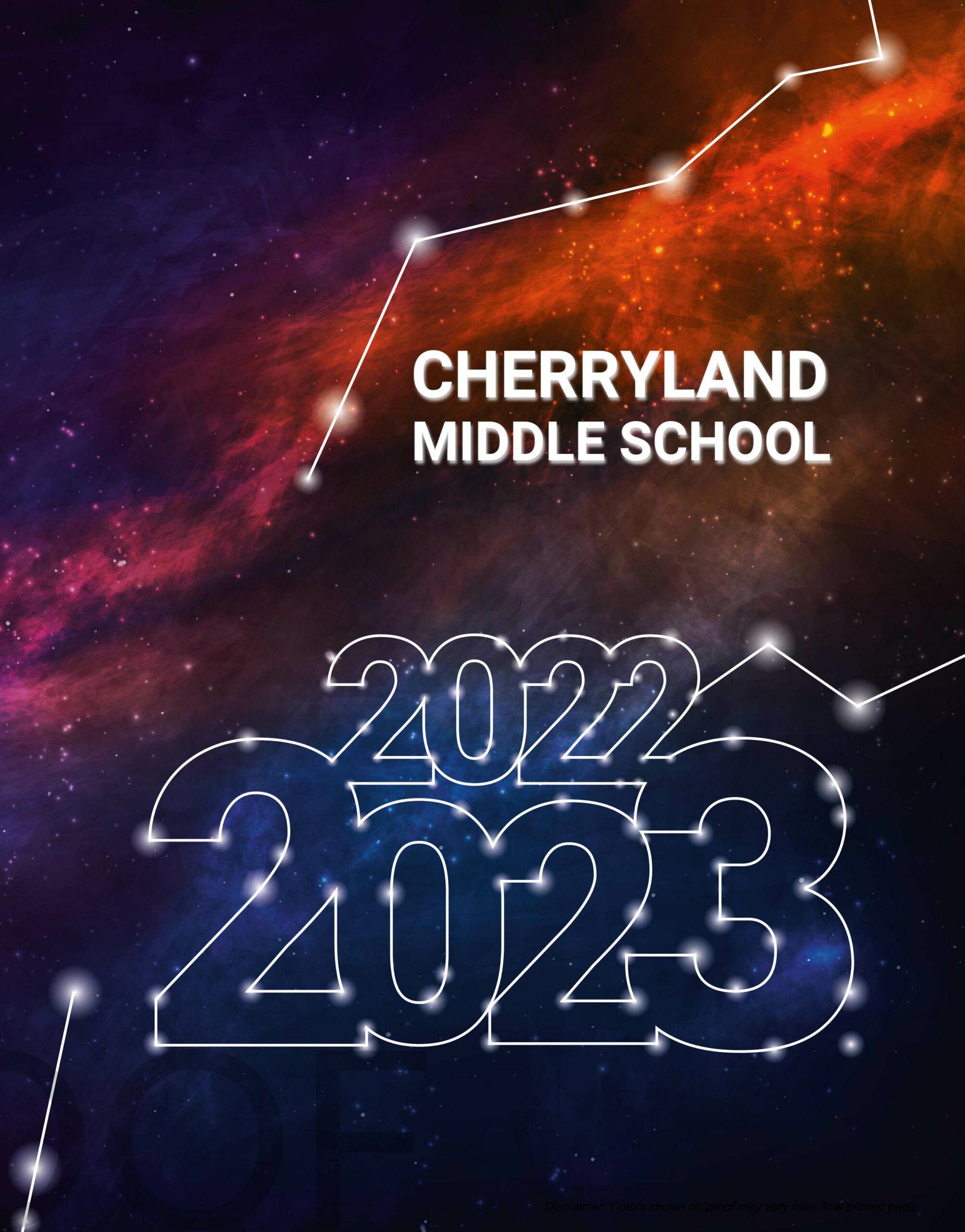 CHERRYLAND MIDDLE YEARBOOK COVER
