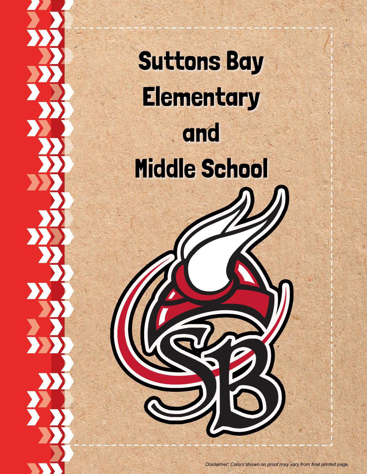 SUTTONS BAY YEARBOOK COVER